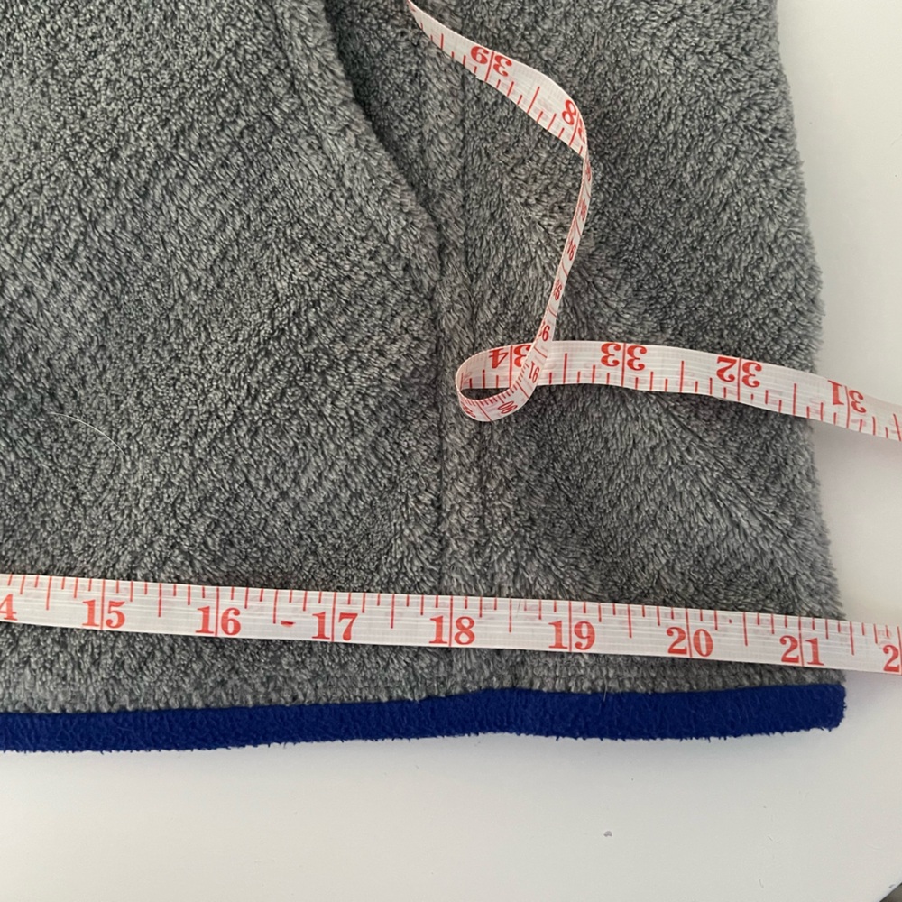 Patagonia Re-Tool Snap-T Polartec Pullover Gray with Blue Ladies Large Outdoors - Picture 9 of 12